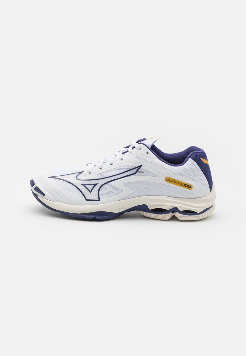 Mizuno WAVE LIGHTNING Z7 Volleyball shoes white/blue ribbon/gold