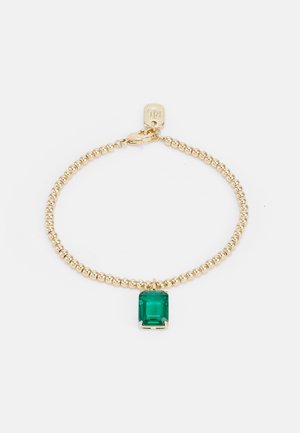 STONE CHARM BEAD FLEX - Bracelet - gold-coloured/green