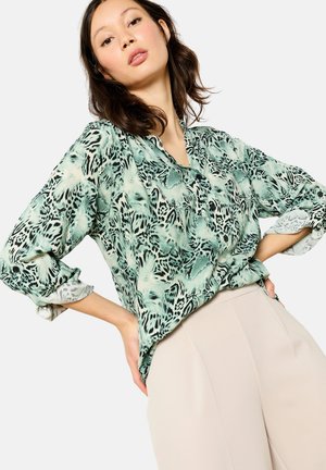 Button-down blouse - mint green