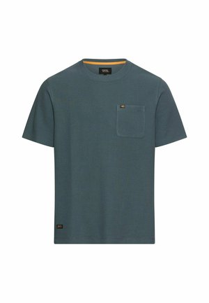 camel active, T-Shirt basic - tinted blue