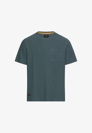 camel active, T-Shirt basic - tinted blue