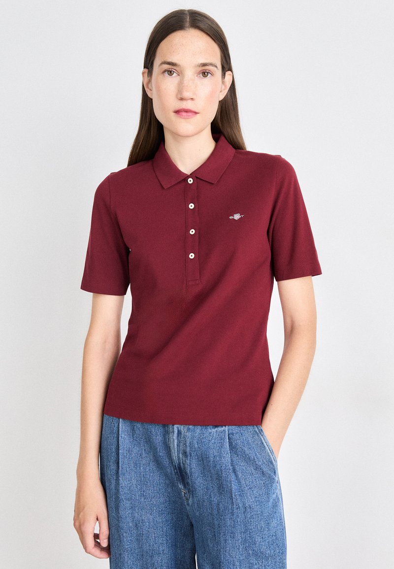 GANT SLIM FIT - Polo - plumped red