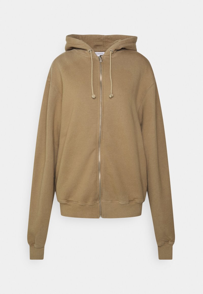 Good American BOYFRIEND ZIP HOODIE Zipup sweatshirt taupe Zalando.ie