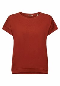 Esprit Jednoduché tričko - dark brown
