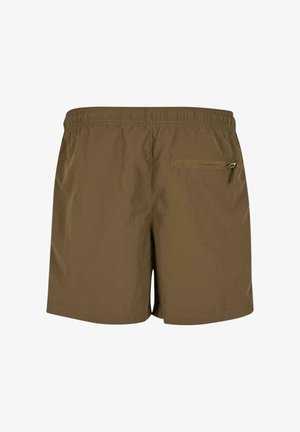 Kerged soovide lühikesed püksid, mis on valmistatud kerge materjali, elastse vöökoha ja lukuga tagataskuga, sirge hemiga.