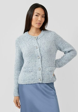 Strickjacke - hellblau