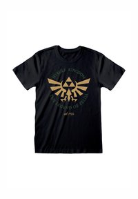 Henry Tiger NINTENDO LEGEND OF ZELDA HYRULE KINGDOM CREST - Camiseta estampada - black