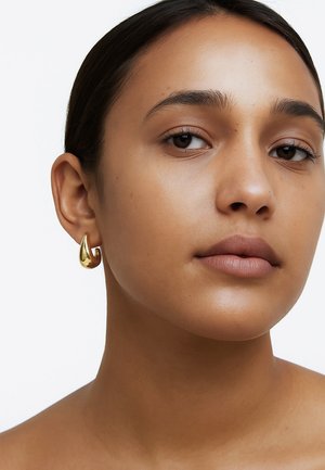 SENSORA JEWELRY, GLOSSY DROP - Øreringe - gold-coloured