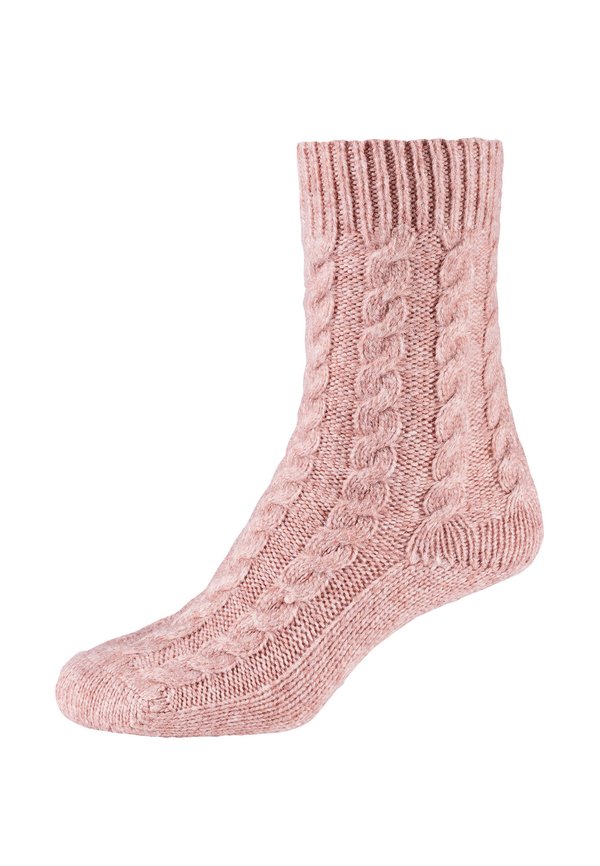 ONLINE WOMEN COSY CABLE STITCH SOCKS 2 PACK - Socks - dusty rose3
