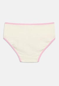 Βαμβακερό μποξεράκι hipster σε εκρού με ροζ ελαστική τρέσα. Λεία υφή και σχεδιασμός πλήρους κάλυψης, με ραμμένα άκρα για ανθεκτικότητα.