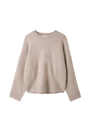 Stradivarius, SOFT-TOUCH BASIC KNIT JUMPER - Pullover - beige