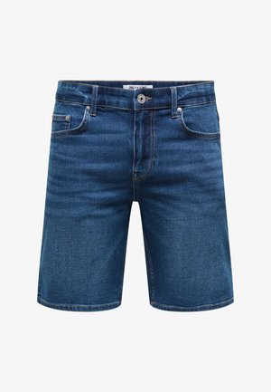 Only & Sons, WEFT - Jeans Shorts - blue denim