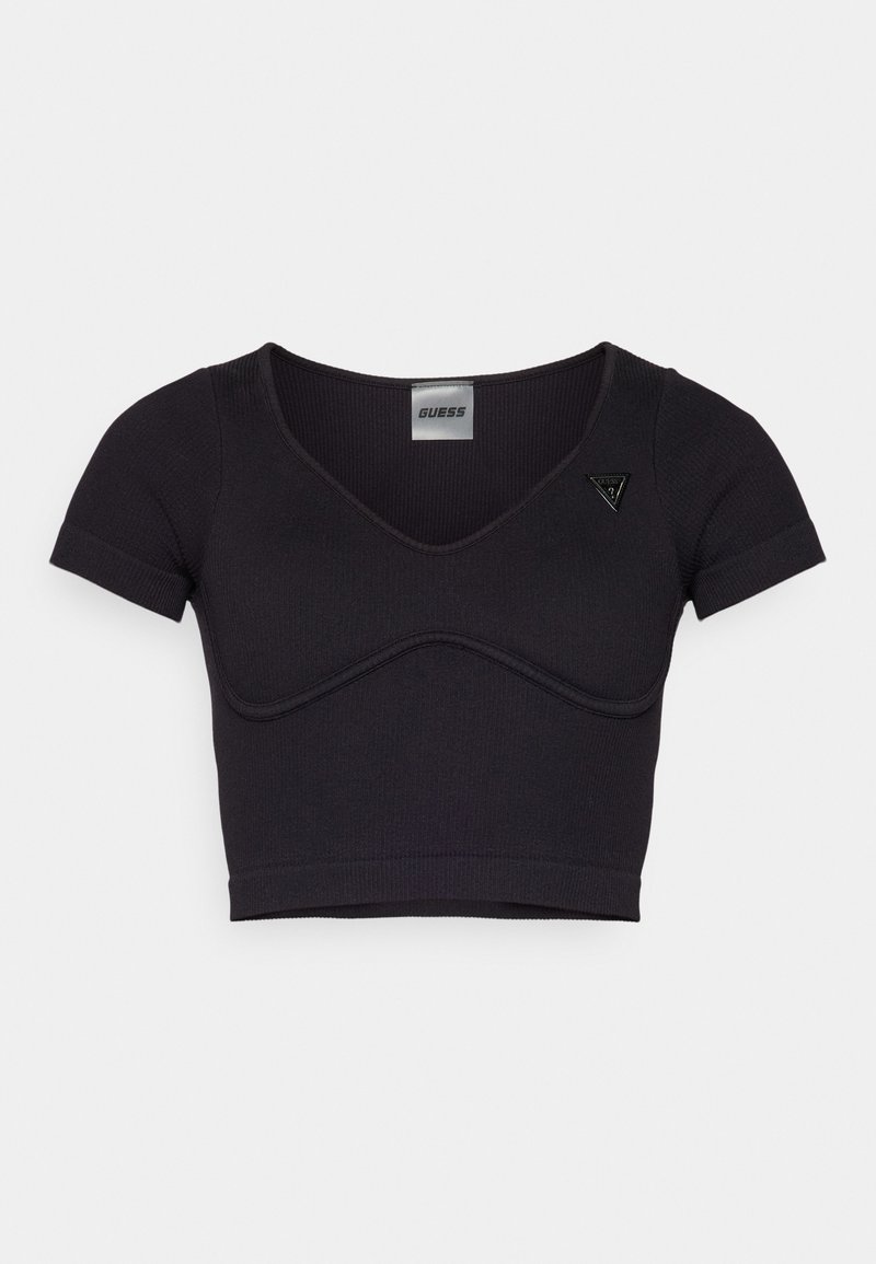 Guess T-shirt print zwart