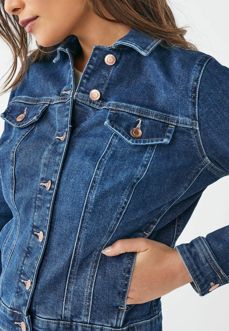 Next Jachetă din denim dark blue fuller bust/albastru Zalando.ro