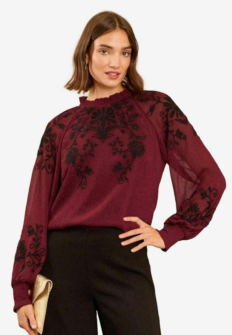 Love & Roses EMBROIDERED - REGULAR FIT - Palaidinė - red