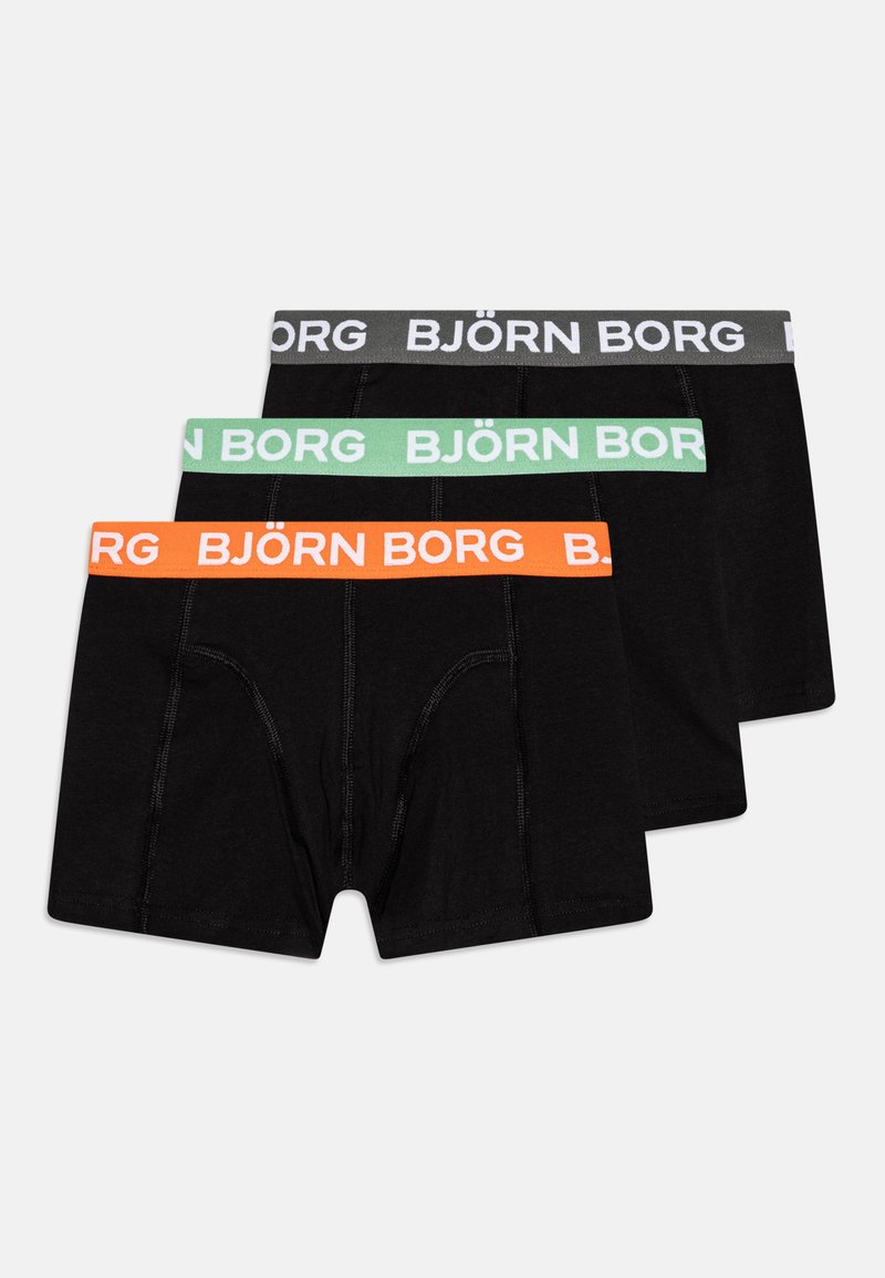 Björn Borg CORE BOXER 3 PACK - Püksid - black/orange/must - Zalando.ee