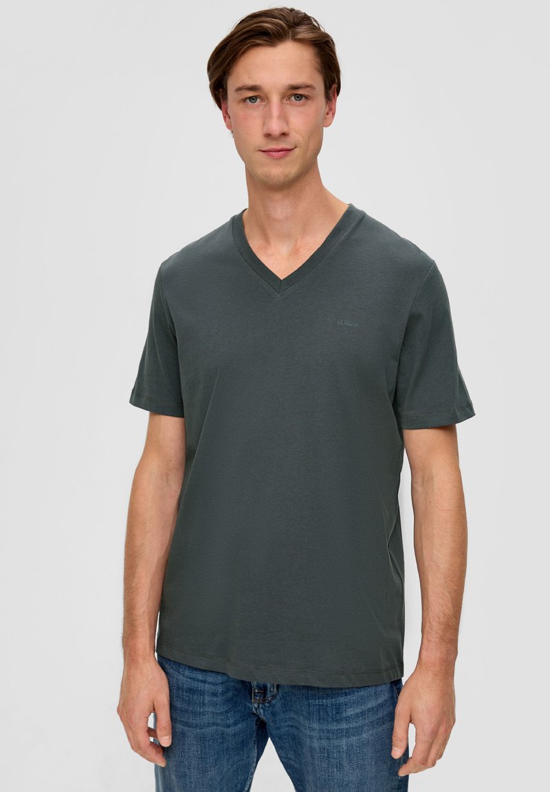 s.Oliver T-Shirt basic - dunkelgrau