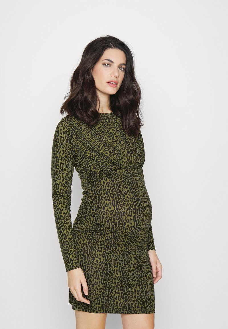 MAMALICIOUS MLSEANNA DRESS - Vestido de malha - dusty olive