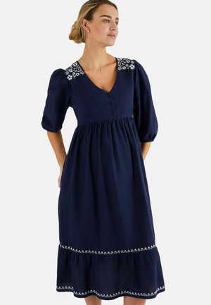 MATERNITY FIT - EMBROIDERED - Dnevna haljina - navy