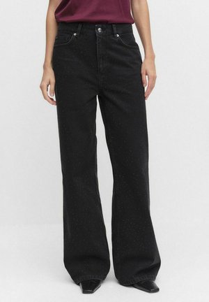 AVERY - Wide leg - washed black