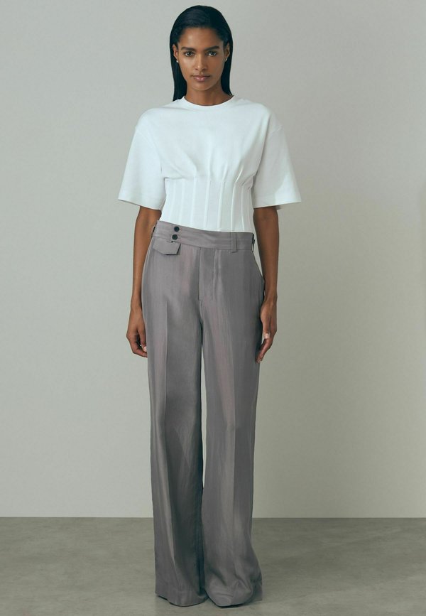 SOFIA WIDE  WAISTBAND DETAIL - Stoffhose