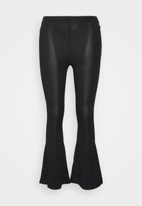 HIGH WAISTED FLARE - Calças - black