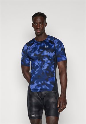 HEATGEAR PRINTED - Sport T-shirt - starlight/white