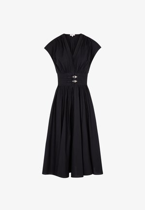 Morgan, MORGAN MORGAN MID-LENGTH DRESS WITH V-NECK - Freizeitkleid - noir
