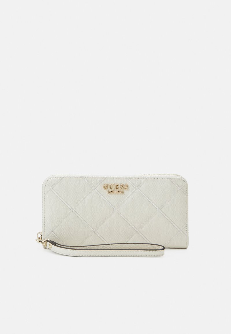 Guess CADDIE LARGE ZIP AROUND Wallet stone/offwhite Zalando