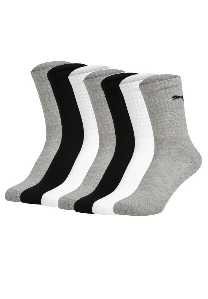 PUMA JUNIOR QUARTER 7 PAAR - Socks - grey white black
