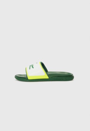 SERVE - Papuci înot - dark green/yellow