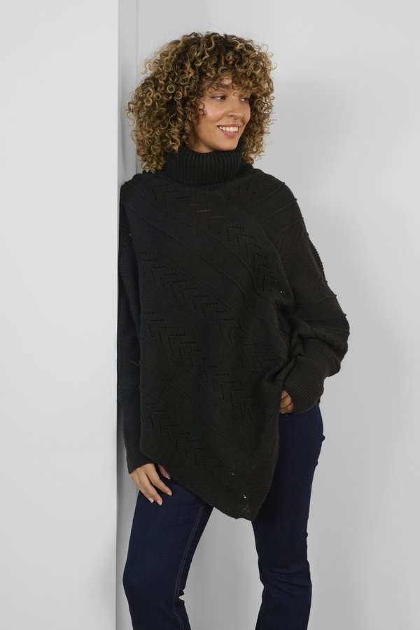 HOLIDAY TURTELNECK PONCHO - Cape