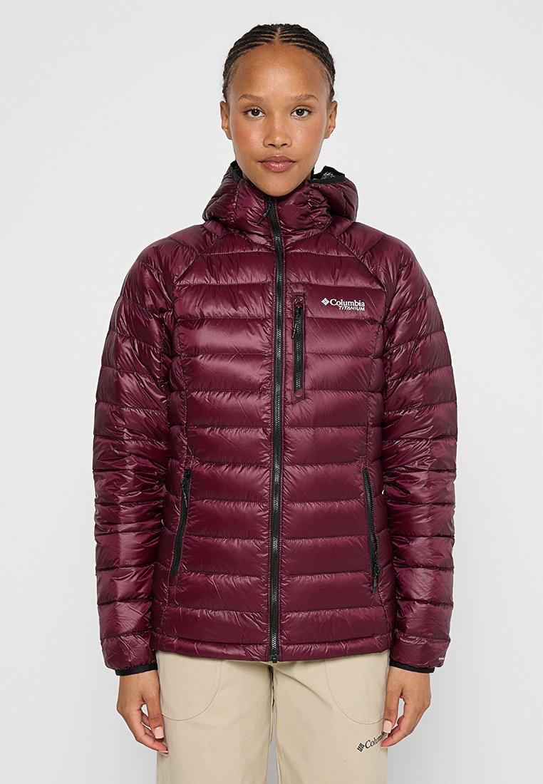 Columbia Gewatteerde jas bordeauxrood