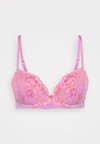 PLANET TWO TONE PADDED PLUNGE - Push-up BH - mid pink