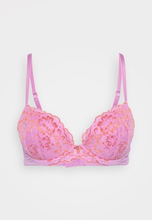 Ann Summers PLANET TWO TONE PADDED PLUNGE - Reggiseno push-up - mid pink
