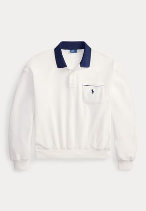 TERRY LONG-SLEEVE POLO SHIRT - Polo majica - white