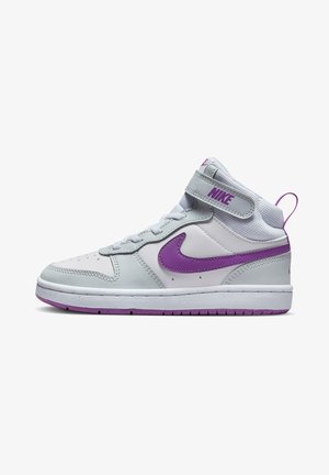 COURT BOROUGH MID 2 BPV - Zapatillas altas - pure platinum/vivid purple/white/mint foam