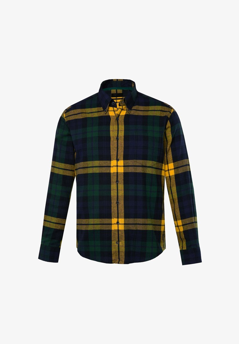 JP1880 KARO LANGARM BUTTONDOWN-KRAGEN MODERN FIT Camicia olive