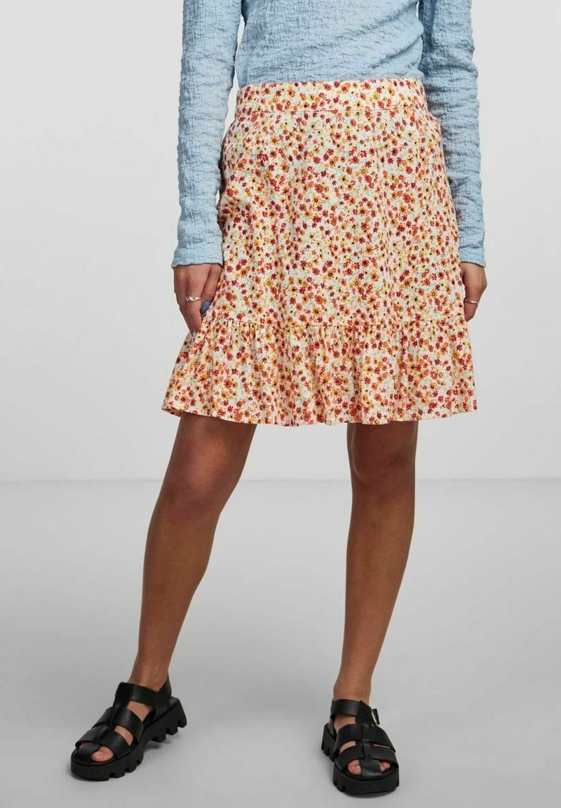 Minigonna Donna Tartan Rossa A Pieghe – Rara, Vita Elastica, Taglia 12