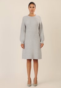 Apart Strickkleid - graumeliert