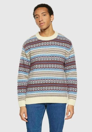 CREW NECK - Strickpullover - multi color stripe