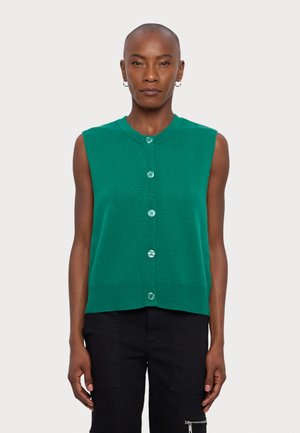 KNITID BUTTON UP TANK - Vest - rich peacock
