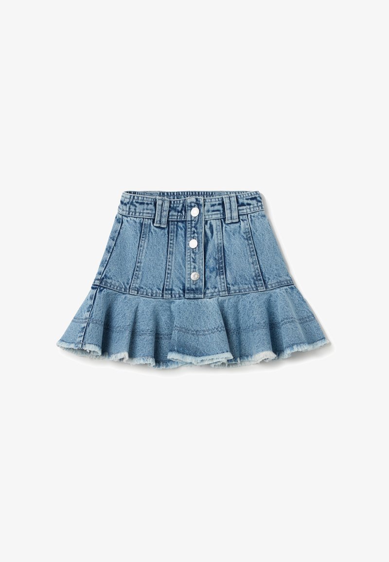 OVS WITH FLOUNCE - A-Linien-Rock - light wash