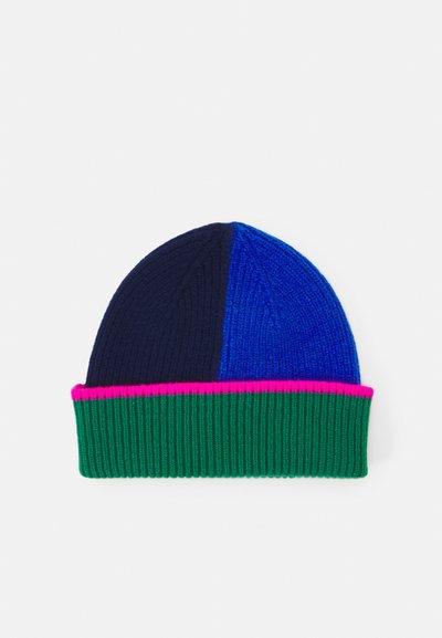 Cappello In Lana Paul Smith Beanie, Uomo, Bordeaux Con Bordo A Righe, Nuovo Con Etichetta