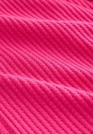 Next REGULAR FIT-TEXTURED WAFFLE ZIP THROUGH - Gilet - fluro pink