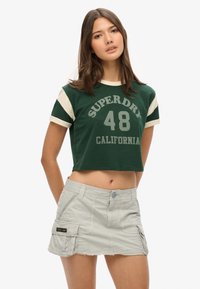Superdry & Co UTILITY PARACHUTE - Falda acampanada - skylark grey