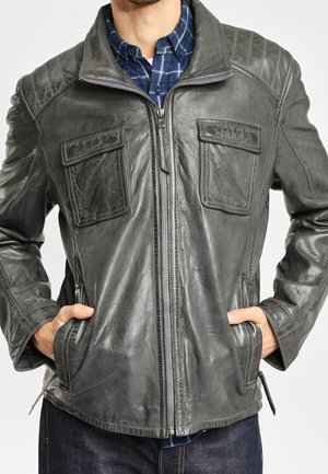 Skinnjacka - dark grey