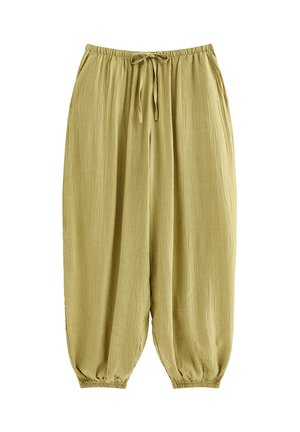New Look, WIDE DRAWSTRING WAIST CUFFED TROUSERS - Pantalon classique - olive