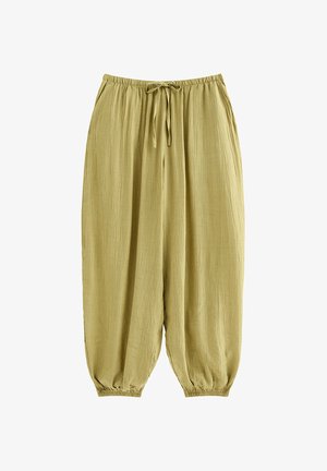 New Look, WIDE DRAWSTRING WAIST CUFFED TROUSERS - Pantalon classique - olive