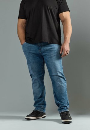 BadRhino, MEN'S STRETCH JEANS - Vaqueros slim fit - mid blue